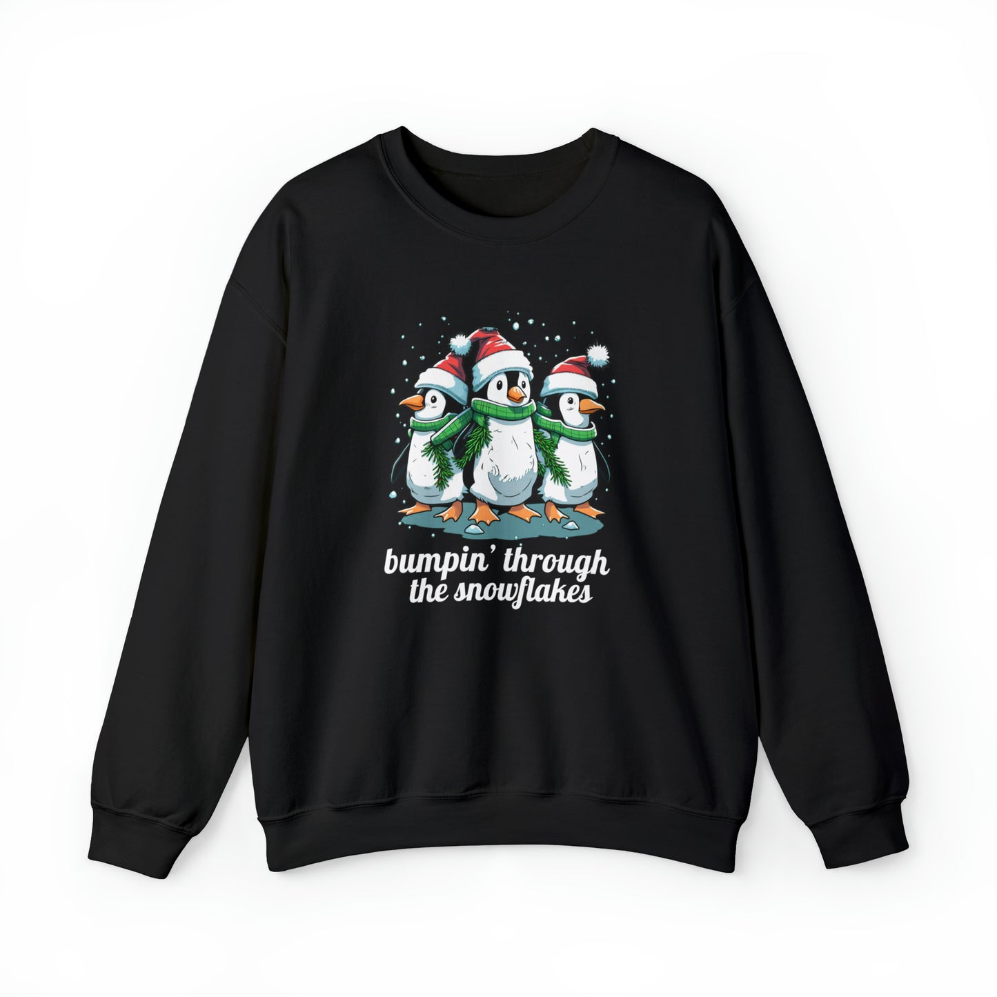Funny Maternity Christmas Sweatshirt, Cute Pregnancy Winter Clothes, Cozy Penguin Pregnant Women Christmas Sweater, Holiday Baby Shower Gift