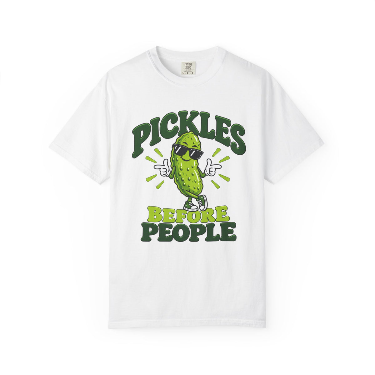 Pickles Before People T-Shirt – Funny Cool Pickle Graphic Tee
