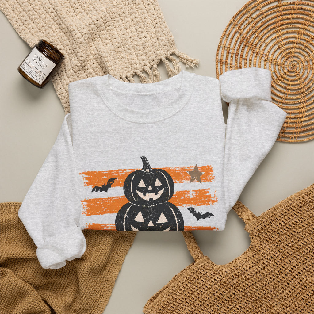 Halloween Jack-o'-Lantern Stack Sweatshirt