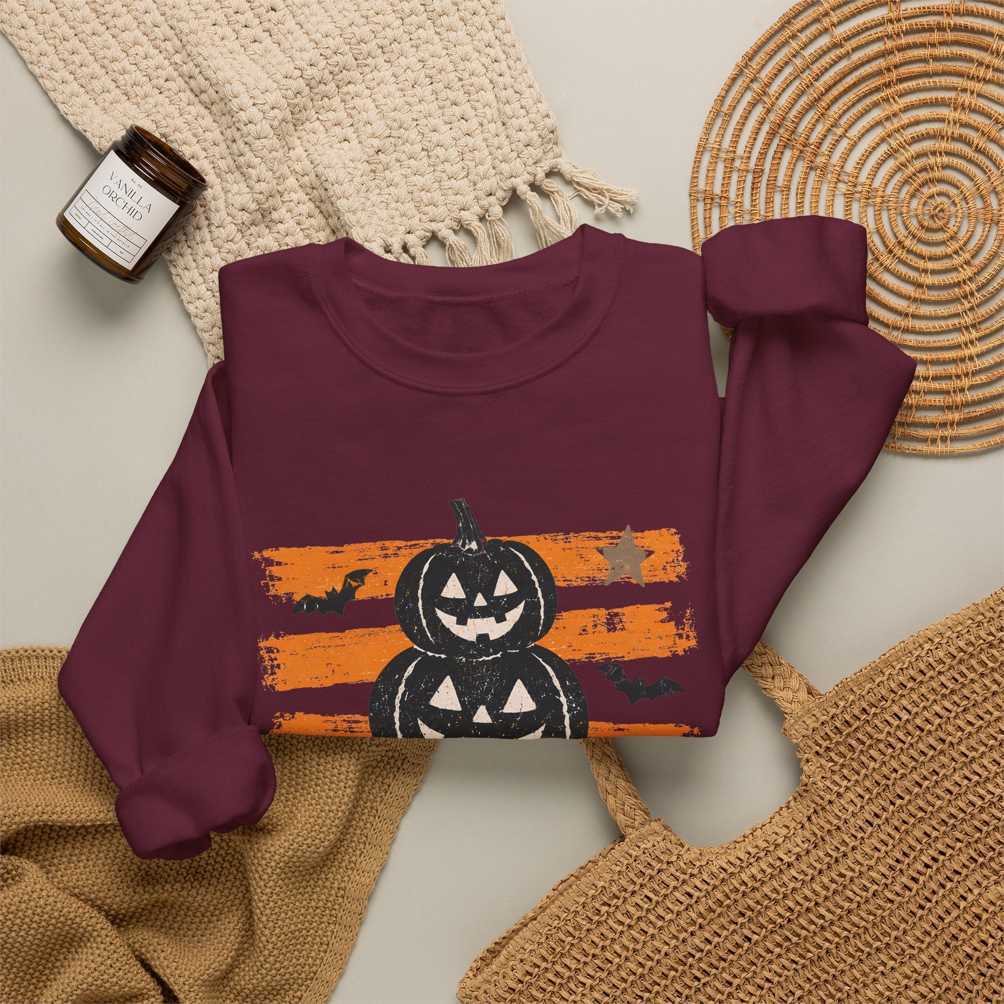 Halloween Jack-o'-Lantern Stack Sweatshirt