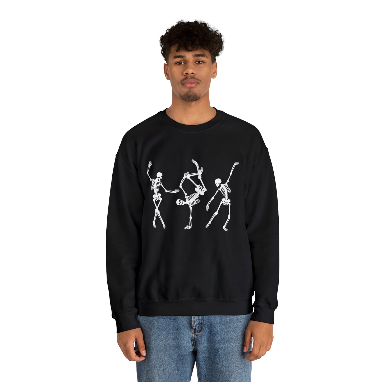 Dancing Skeleton Sweatshirt, Funny Halloween Sweatshirt for Women, Spooky Season Sweater Weather Shirt Gift for Her, Fall T-shirt