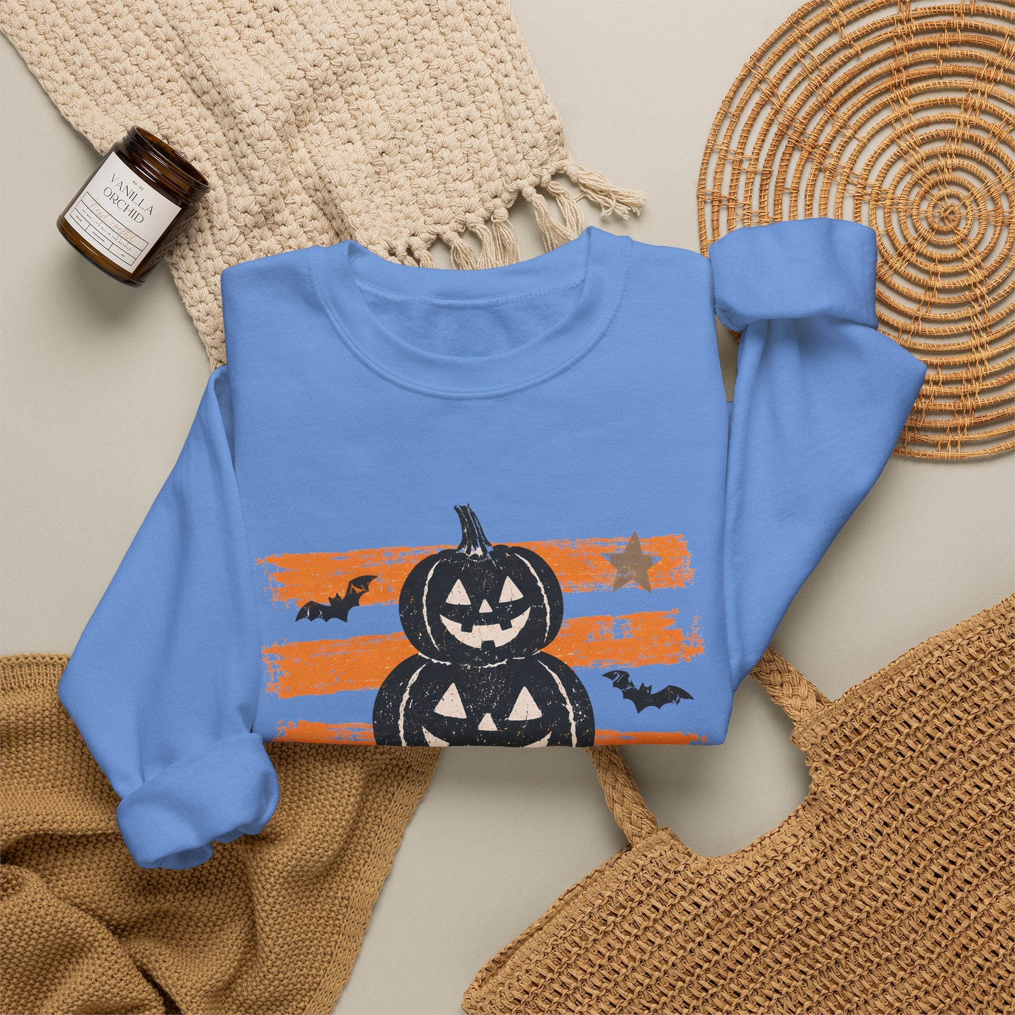 Halloween Jack-o'-Lantern Stack Sweatshirt