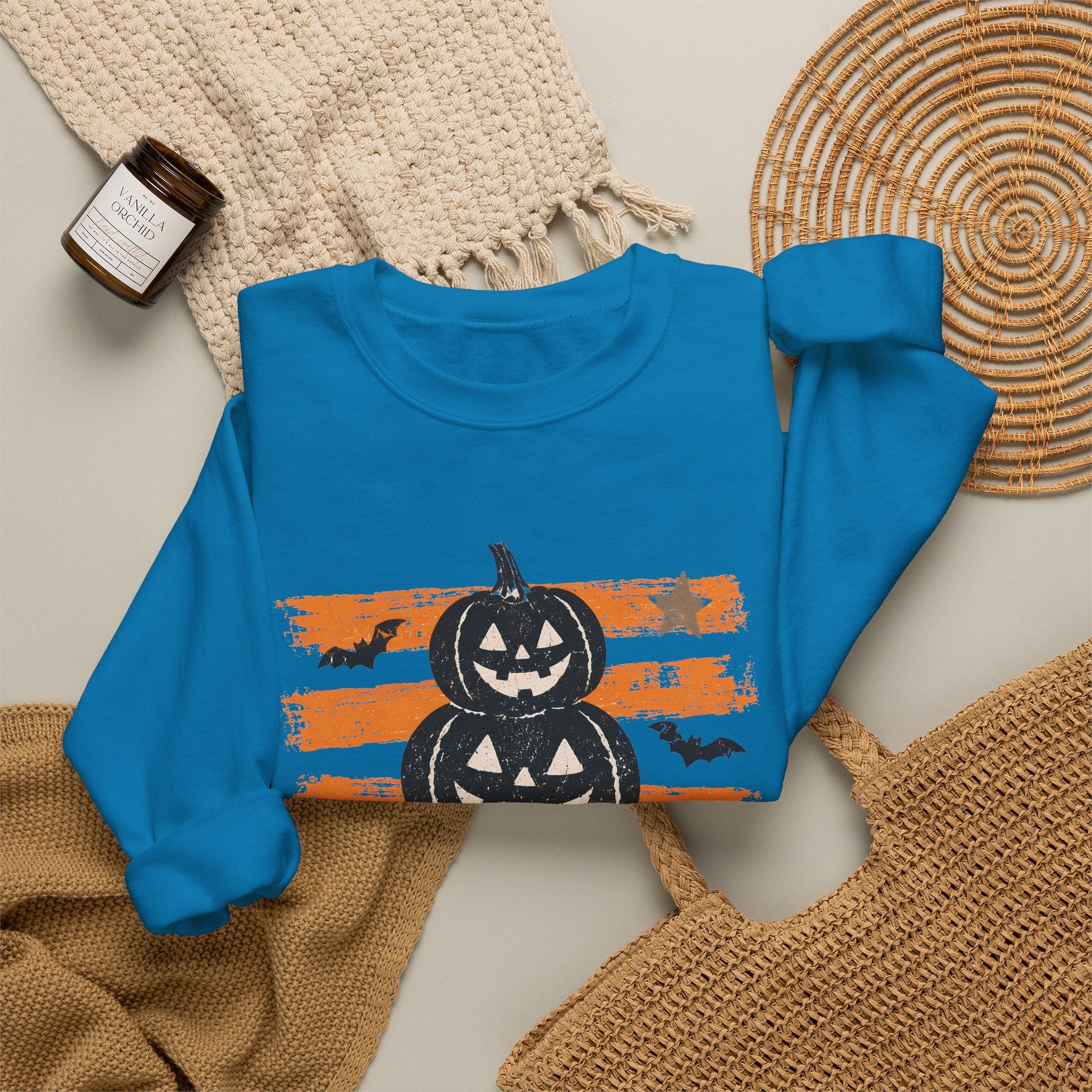 Halloween Jack-o'-Lantern Stack Sweatshirt