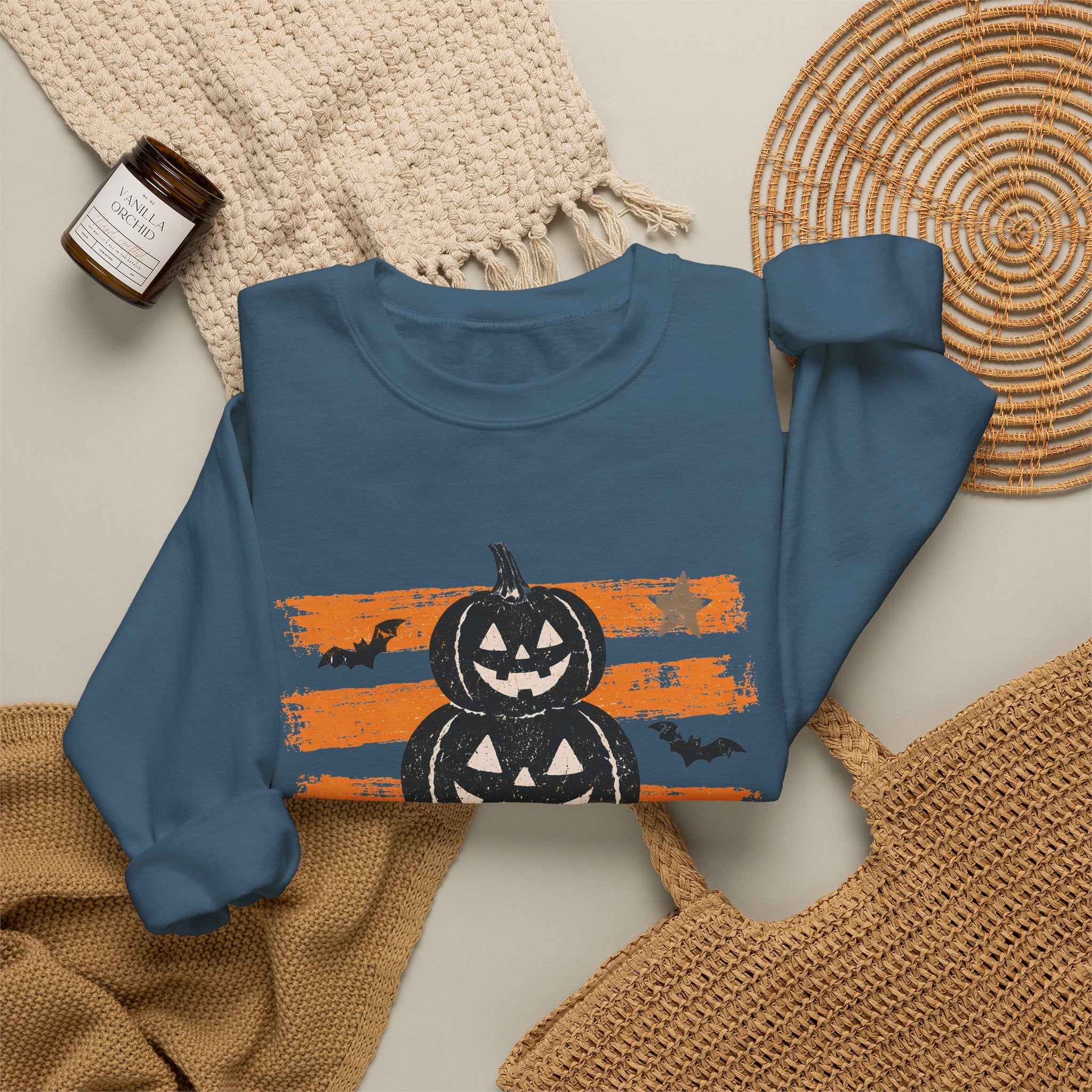 Halloween Jack-o'-Lantern Stack Sweatshirt
