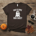 Black t-shirt with a ghost and text this is some boo sheet