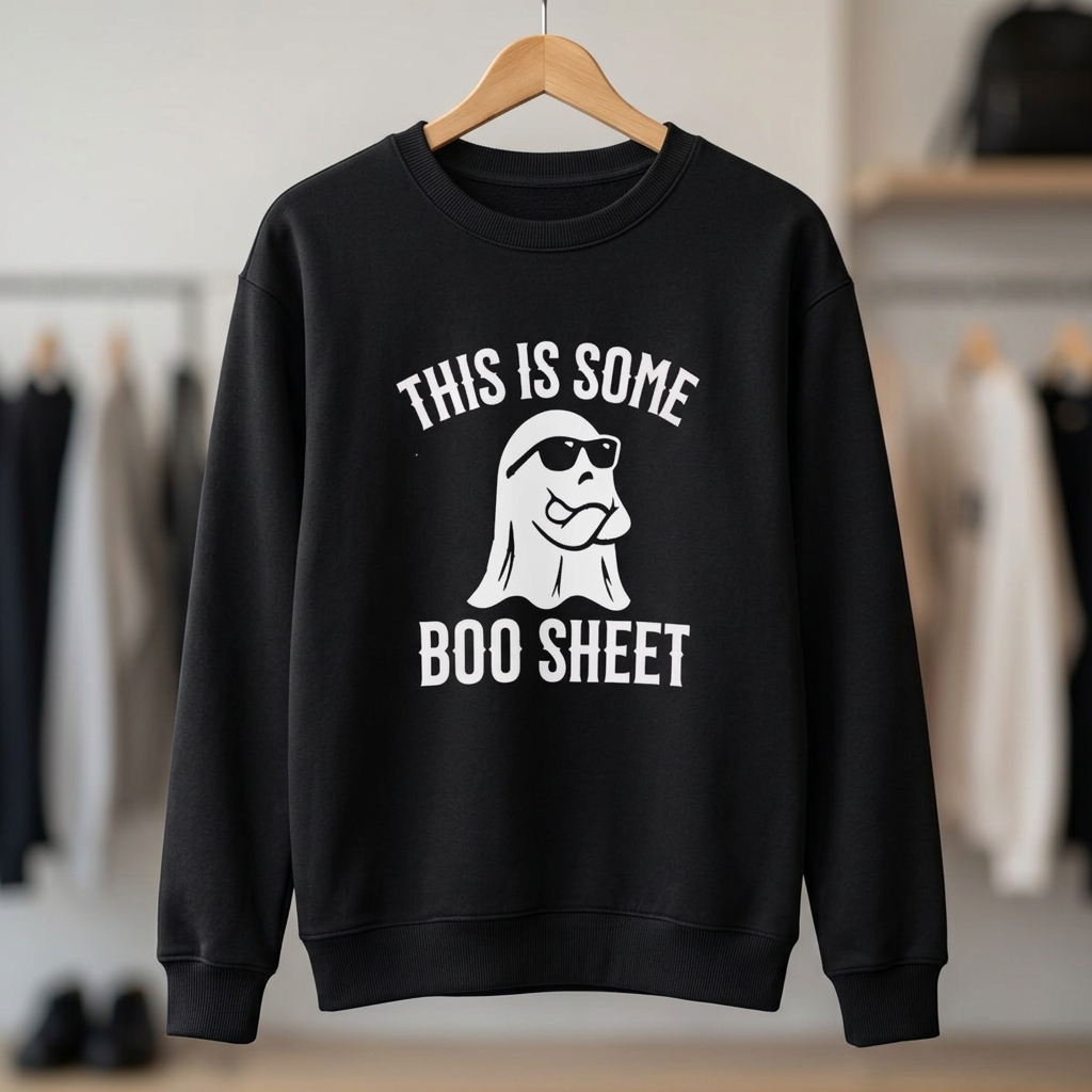 This Is Some Boo Sheet Ghost Sweatshirt — Funny Halloween Crewneck