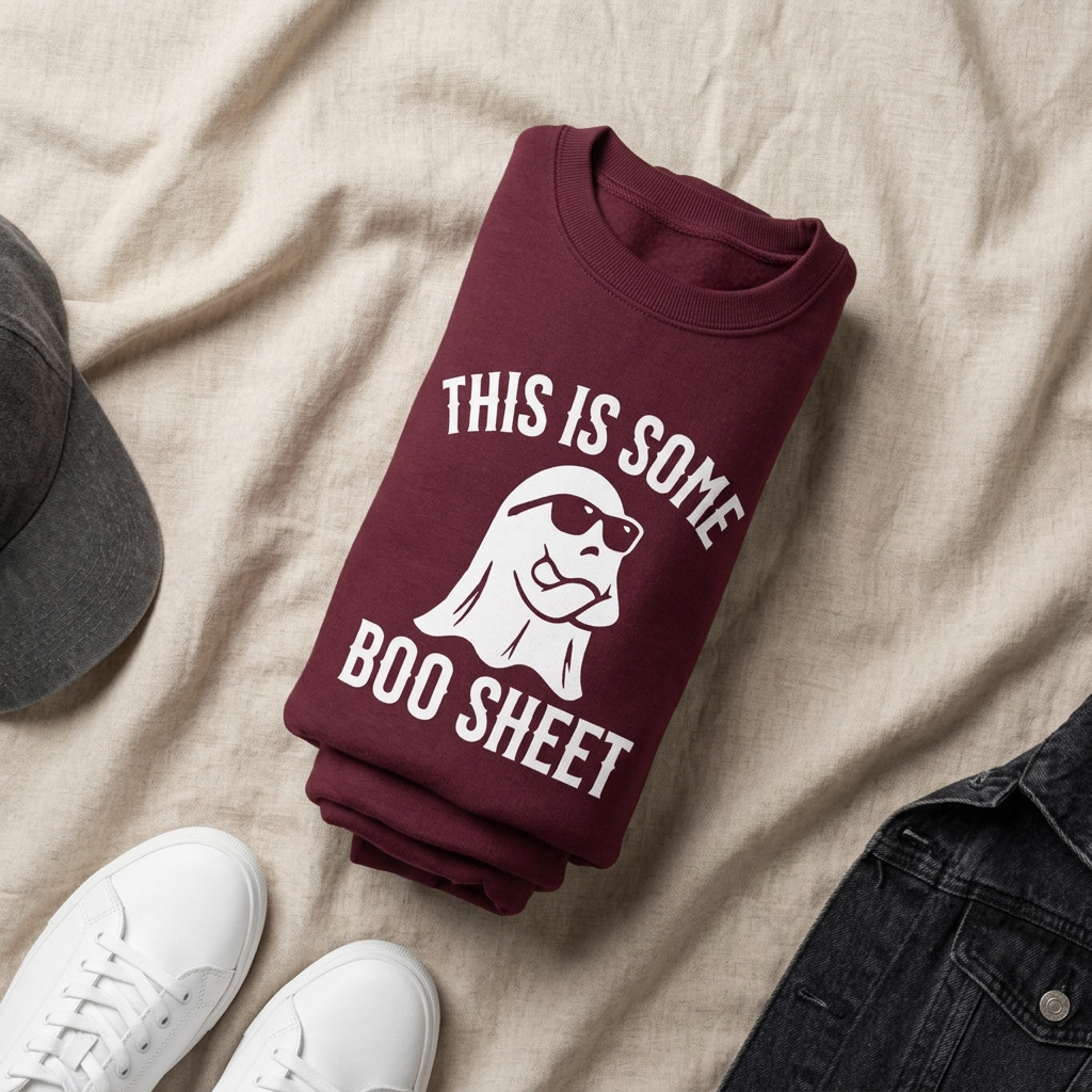 This Is Some Boo Sheet Ghost Sweatshirt — Funny Halloween Crewneck