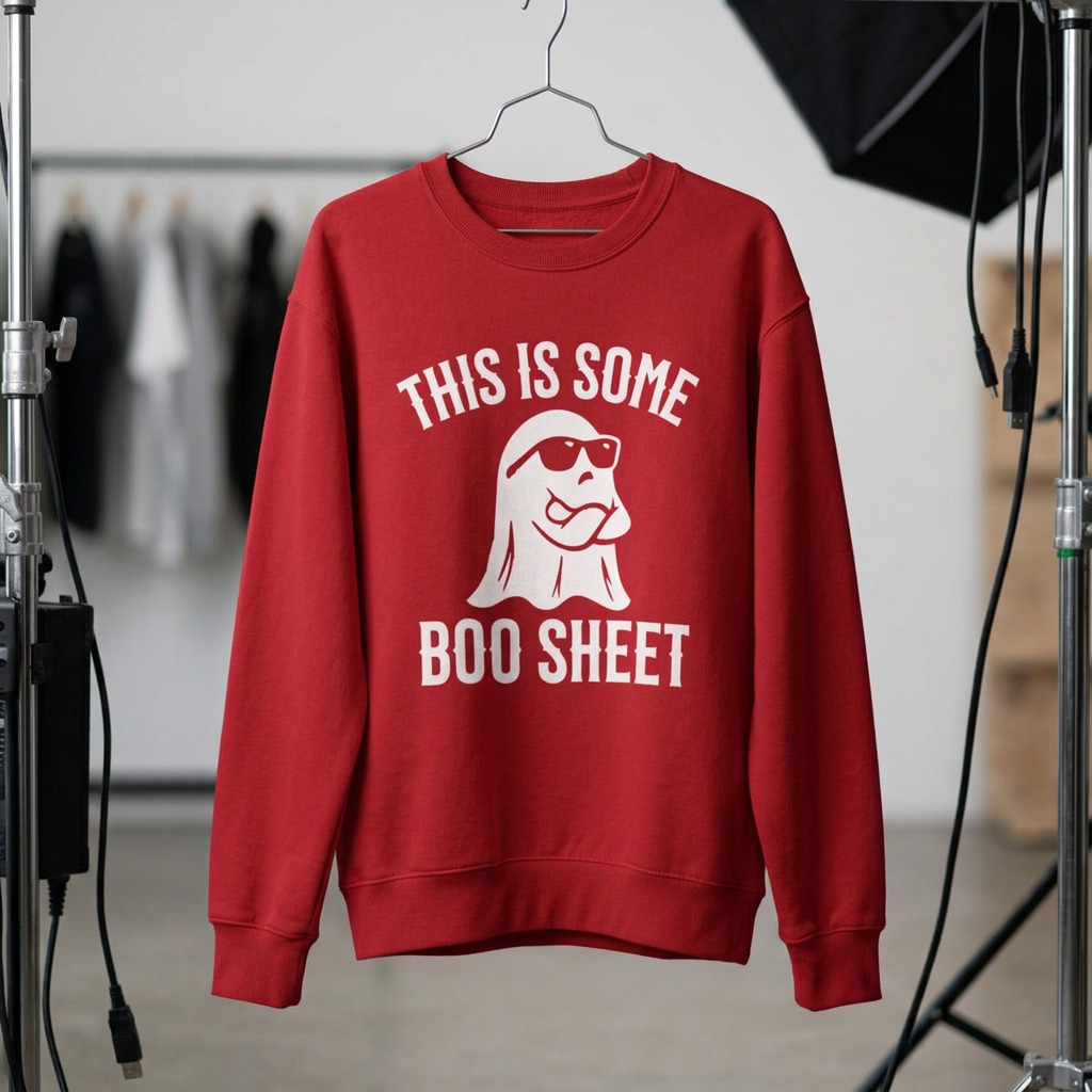 This Is Some Boo Sheet Ghost Sweatshirt — Funny Halloween Crewneck