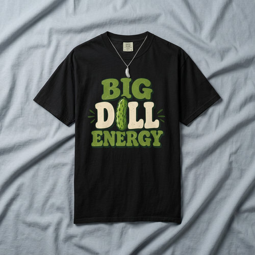 Big Dill Energy T-Shirt — Funny Pickle Graphic Tee