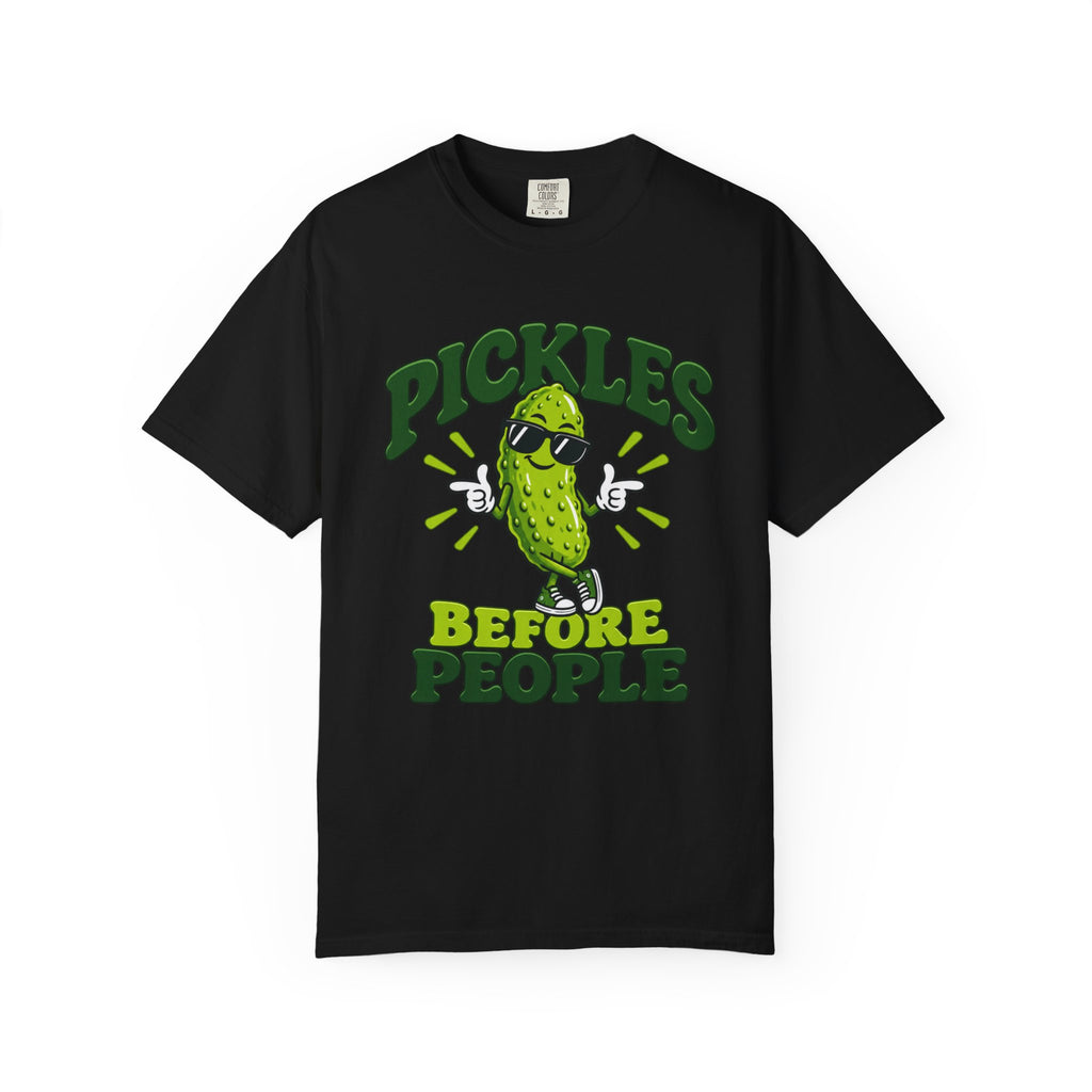 Pickles Before People T-Shirt – Funny Cool Pickle Graphic Tee