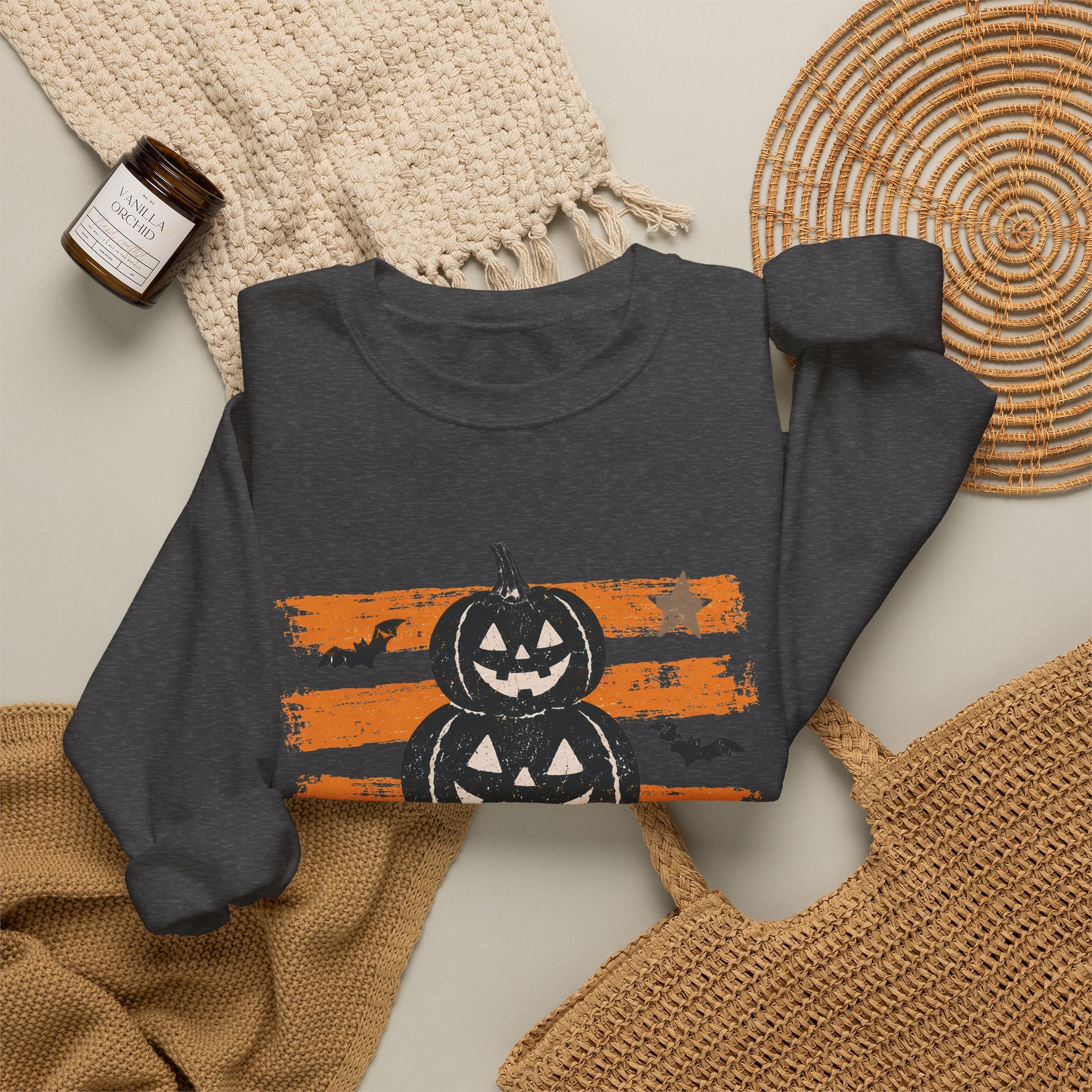 Halloween Jack-o'-Lantern Stack Sweatshirt