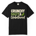 Crunchy Salty & Unbothered Pickle T-Shirt – Funny Pickle Lover Tee