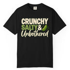 Crunchy Salty & Unbothered Pickle T-Shirt – Funny Pickle Lover Tee