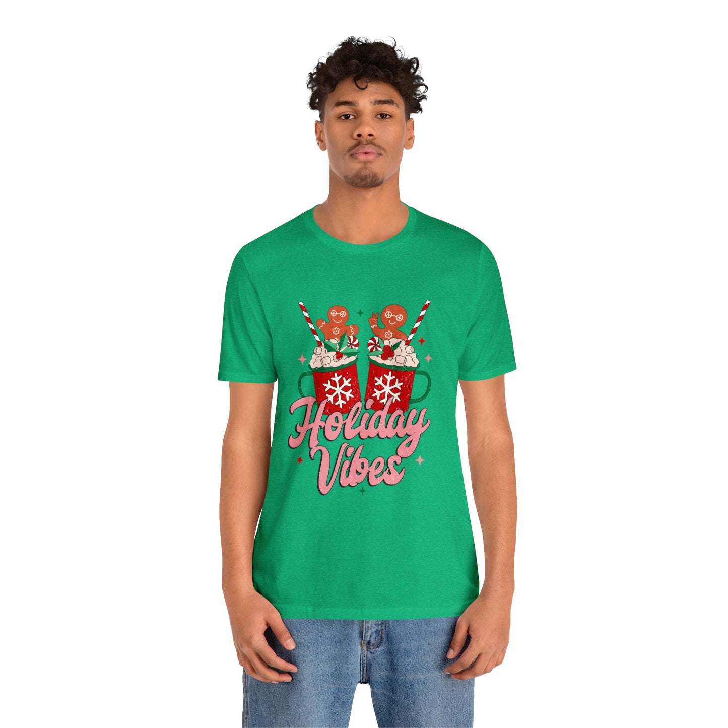 Christmas Holiday Latte Shirt, Cute Christmas Season T-Shirt Women, Retro Groovy Christmas Lover Gift Idea, Christmas Family Matching Shirt - Teez Closet