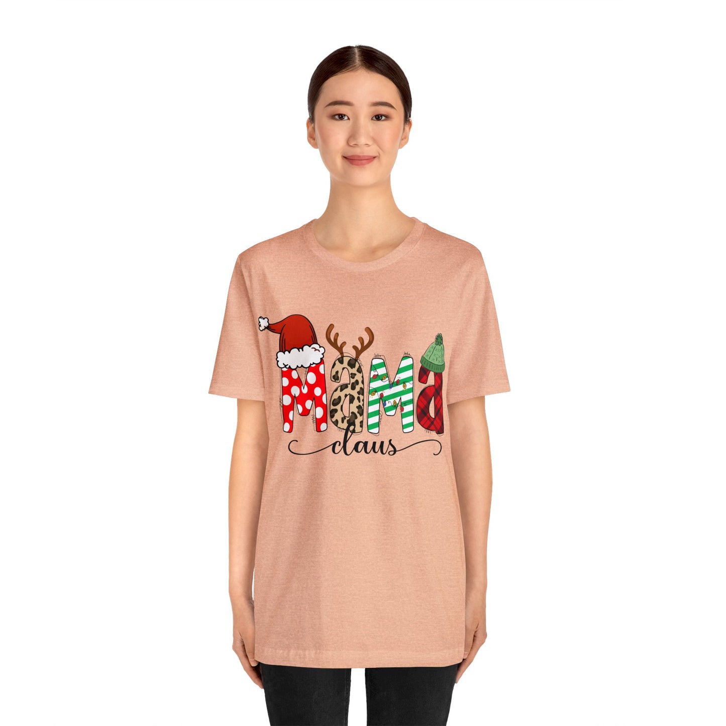 Mama Claus Christmas T-Shirt, Cute Mom Christmas Tee, Winter Holiday Shirt for Mother, Christmas Gift idea for Mom, Mom Christmas Clothes - Teez Closet