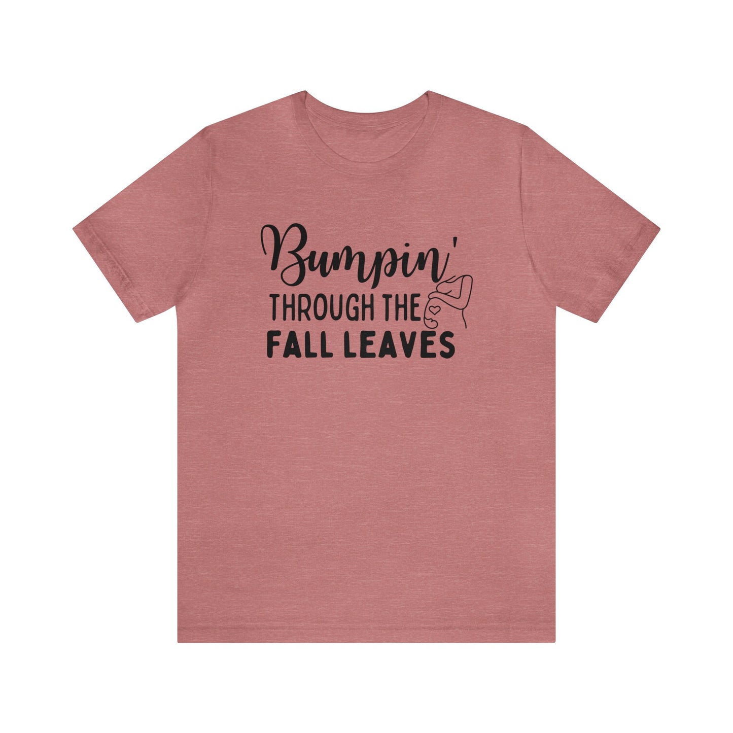 Fall Maternity Shirt, Pregnant Women Baby Shower Pumpkin Season Autumn TShirt, Bumpin Through the Fall Leaves Tee,Pregnancy Announcement Top - Teez Closet
