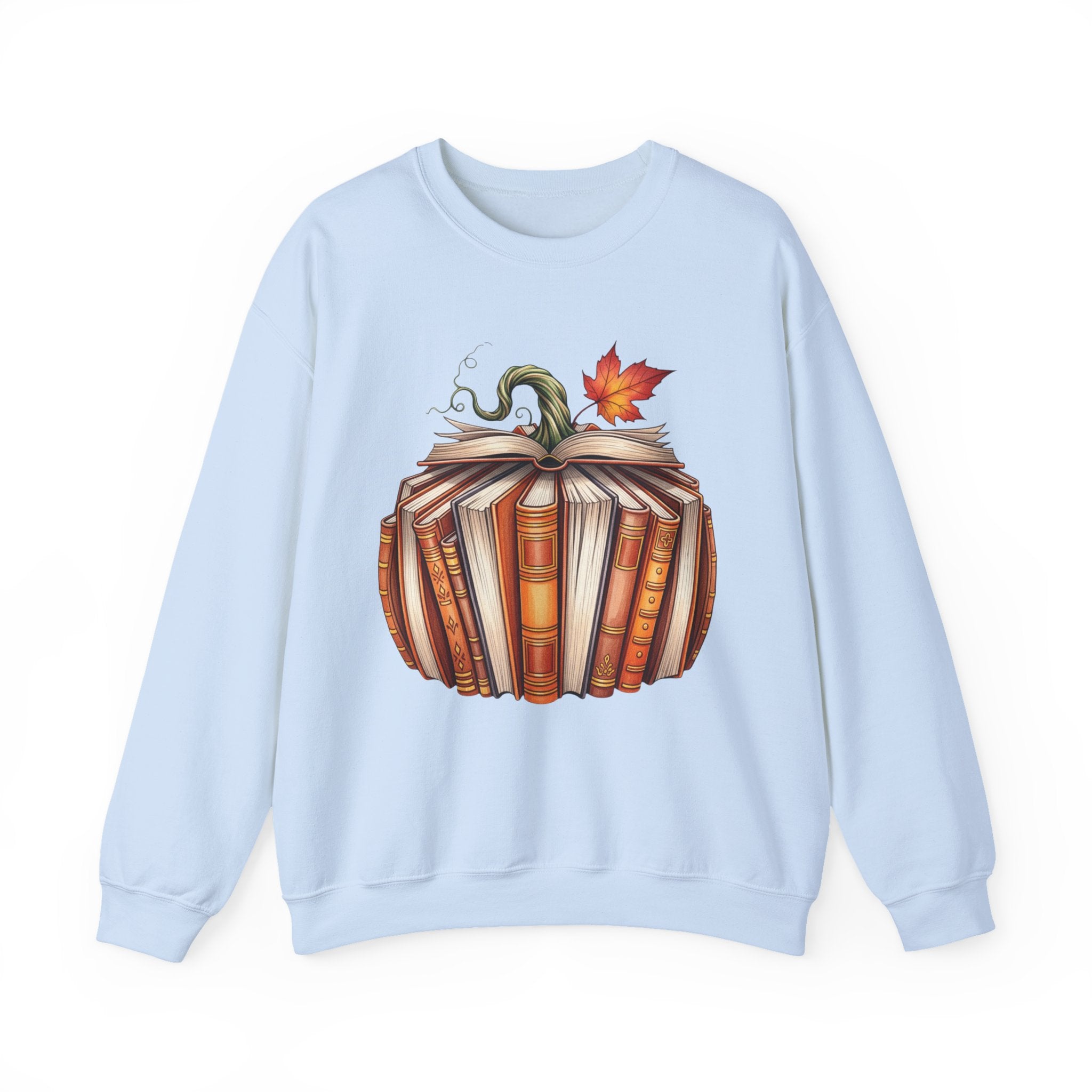 Book Pumpkin Illustration Sweatshirt | Autumn Reading, Vintage Books