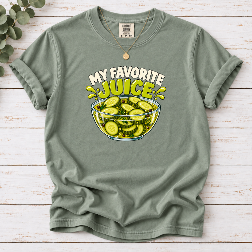 My Favorite Juice Pickle T-Shirt – Funny Pickle Lover Graphic Tee