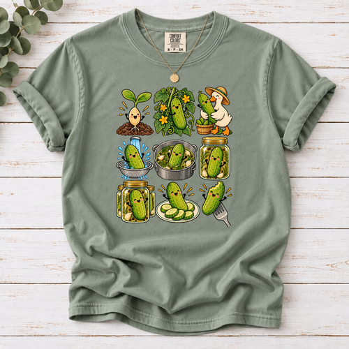 A Pickle's Journey Graphic T-Shirt | Day in the Life Farm-to-Jar Cottagecore Tee