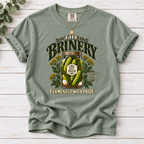 The Brinery – Fermented With Pride" Pickle Lover T-Shirt | Vintage Mason Jar Graphic Tee