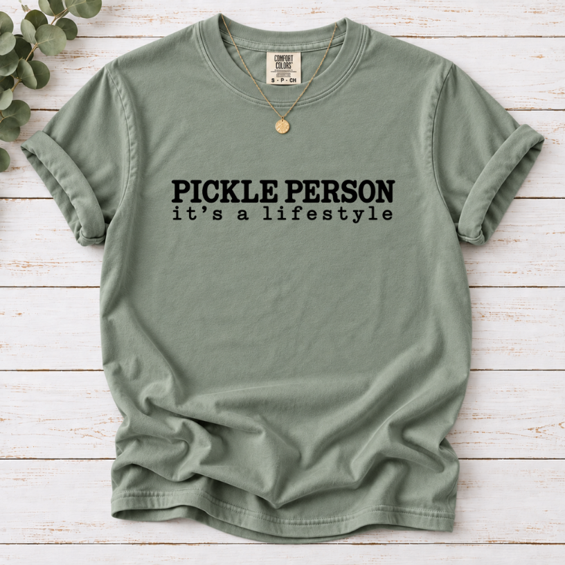 Pickle Person T-Shirt – It’s a Lifestyle Pickle Lover Tee