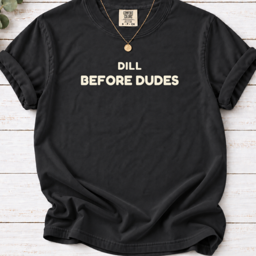 Dill Before Dudes graphic T-shirt in Black