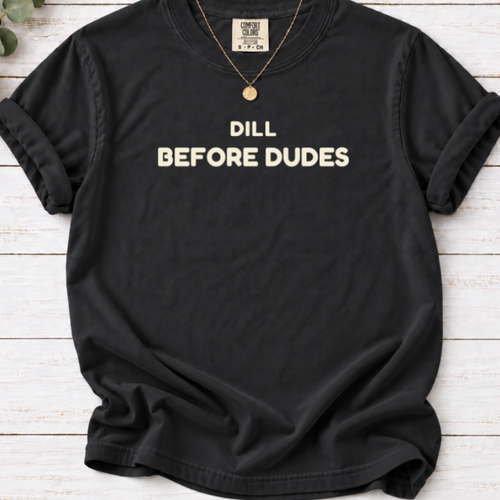 Dill Before Dudes graphic T-shirt in Black