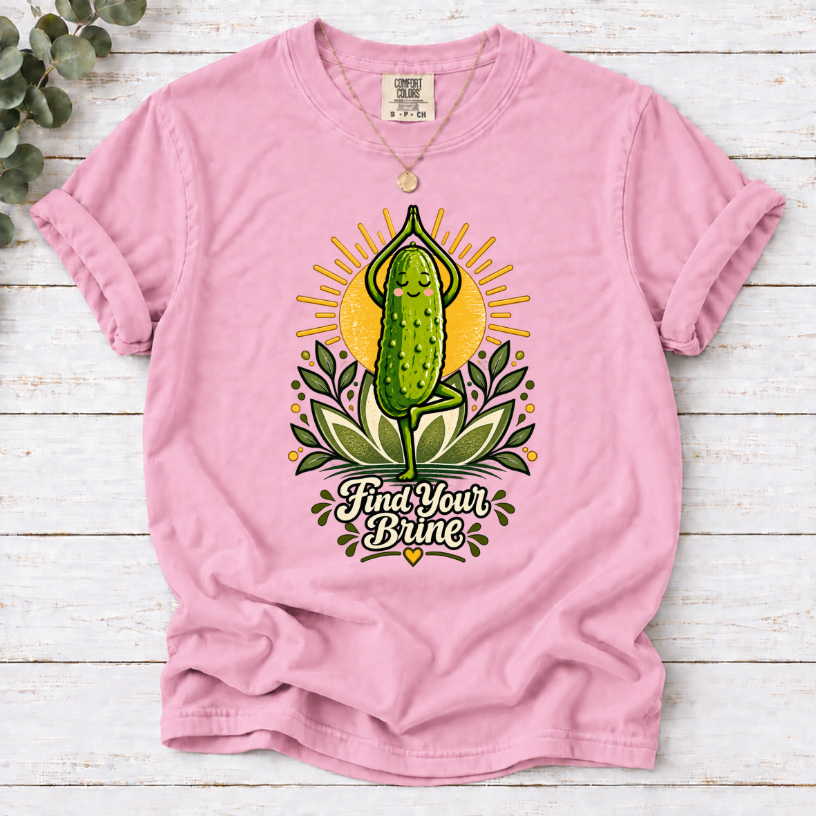 Find Your Brine Pickle Yoga T-Shirt
