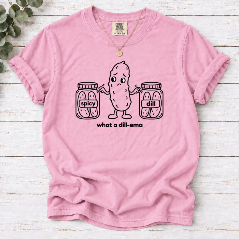 What a Dill-ema Funny Pickle Lover T-Shirt