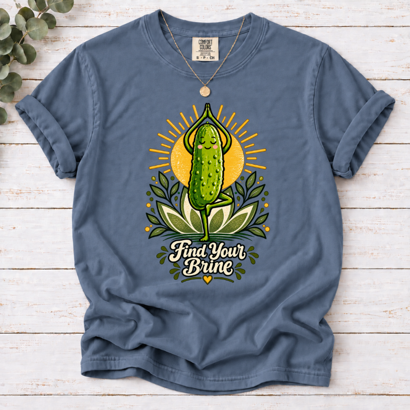 Find Your Brine Pickle Yoga T-Shirt