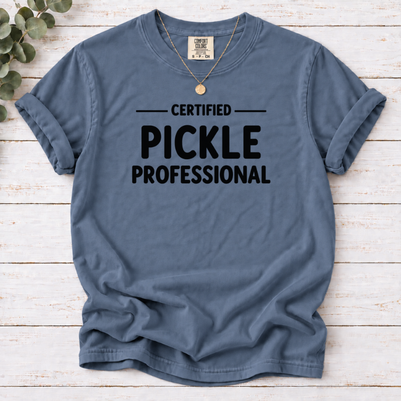 Certified Pickle Professional Shirt | Funny Pickle Lover T-Shirt Gift