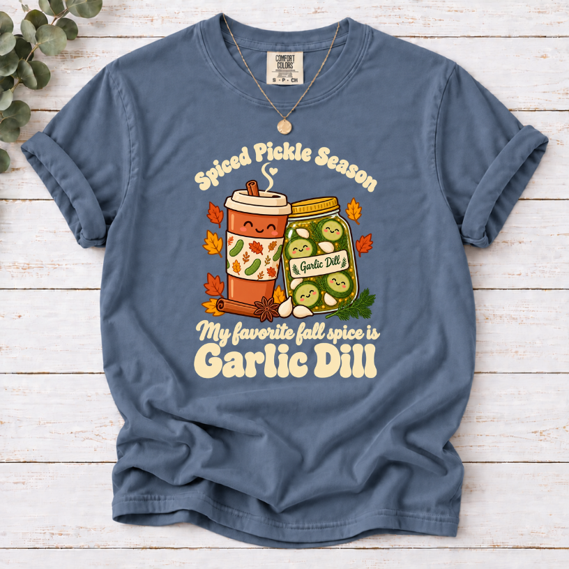 Spiced Pickle Season Shirt | Funny Garlic Dill Fall Tee for Pickle Lovers