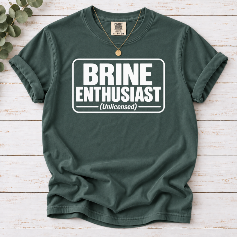 Brine Enthusiast Unlicensed Pickle Lover T-Shirt