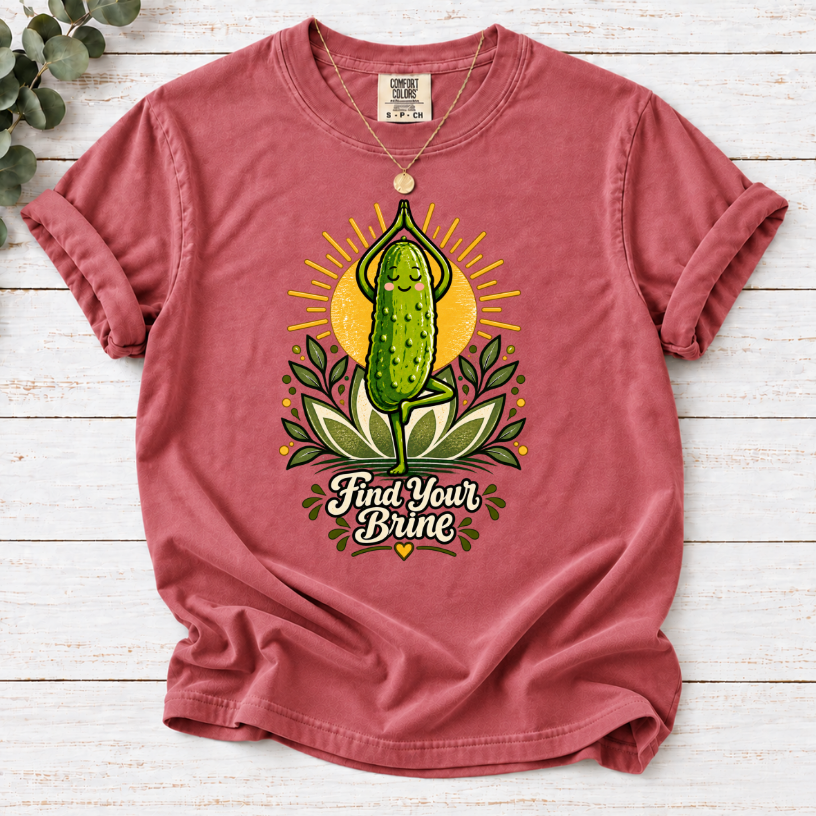 Find Your Brine Pickle Yoga T-Shirt