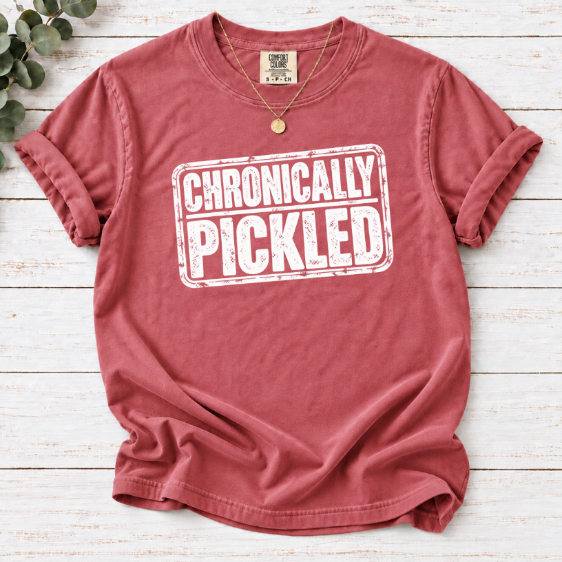 Chronically Pickled Tee | Funny Pickle Lover Shirt