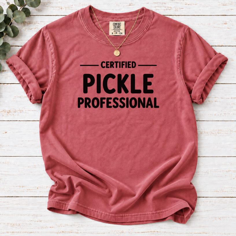 Certified Pickle Professional Shirt | Funny Pickle Lover T-Shirt Gift
