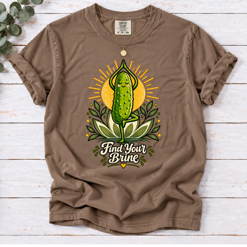 Find Your Brine Pickle Yoga T-Shirt