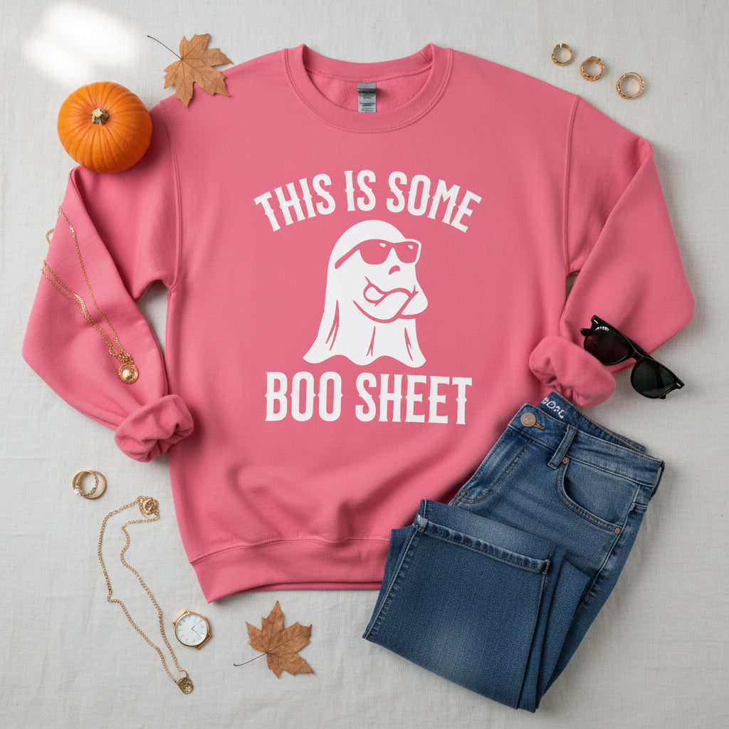 This Is Some Boo Sheet Ghost Sweatshirt — Funny Halloween Crewneck