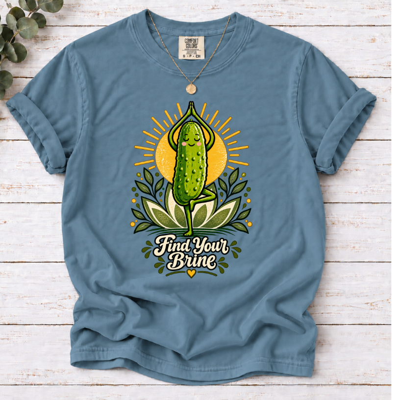 Find Your Brine Pickle Yoga T-Shirt