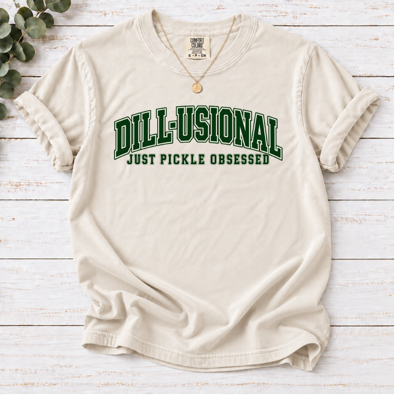 Dill-Usional T-Shirt — Funny Pickle Lover Graphic Tee