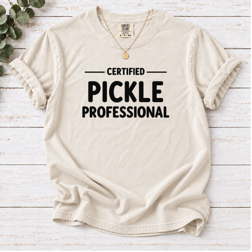 Certified Pickle Professional Shirt | Funny Pickle Lover T-Shirt Gift