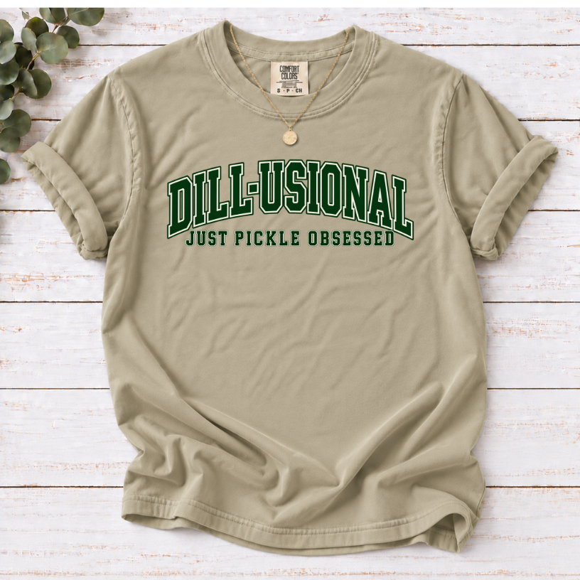 Dill-Usional T-Shirt — Funny Pickle Lover Graphic Tee
