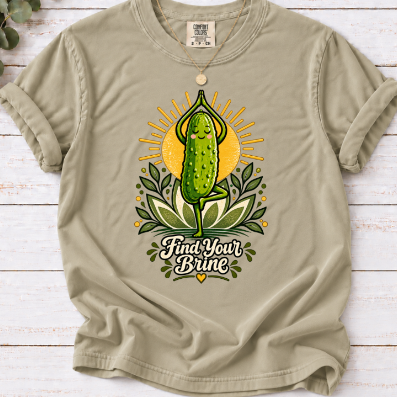 Find Your Brine Pickle Yoga T-Shirt
