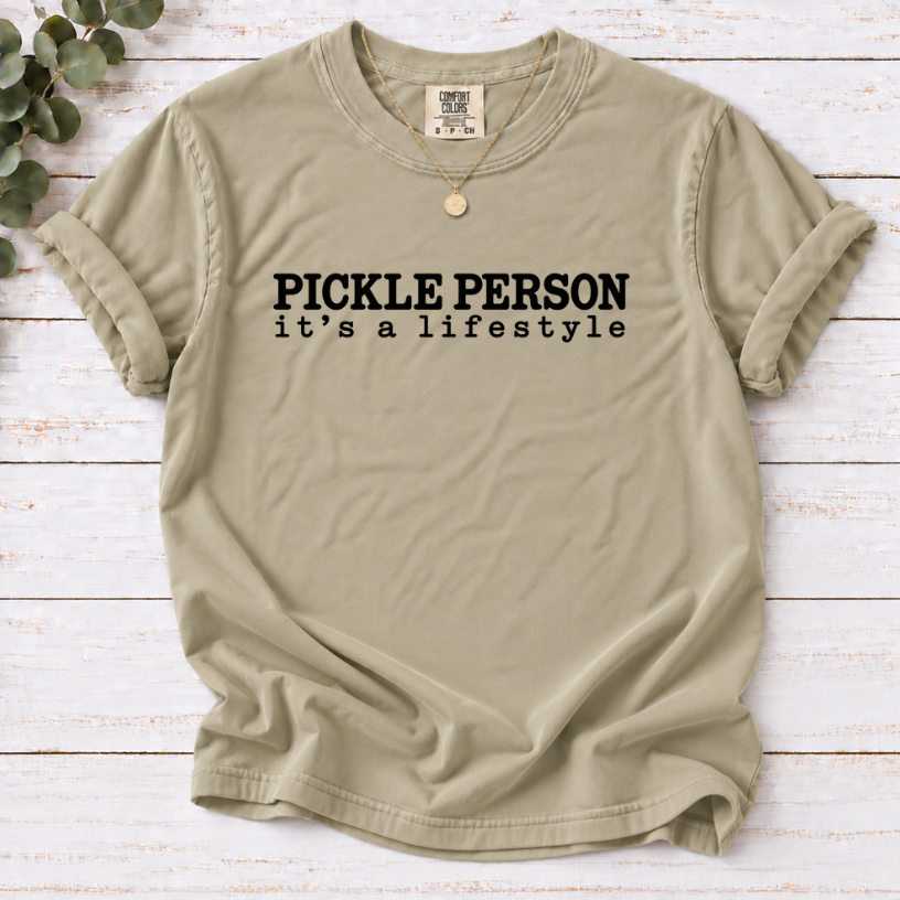Pickle Person T-Shirt – It’s a Lifestyle Pickle Lover Tee