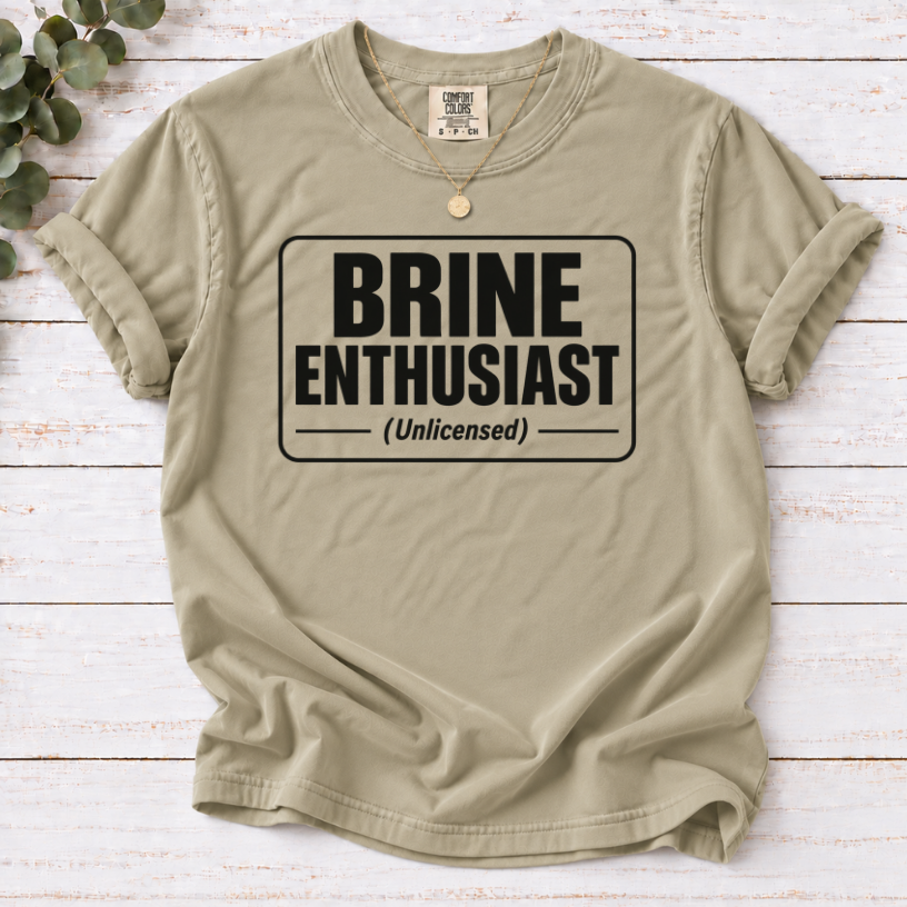 Brine Enthusiast Unlicensed Pickle Lover T-Shirt