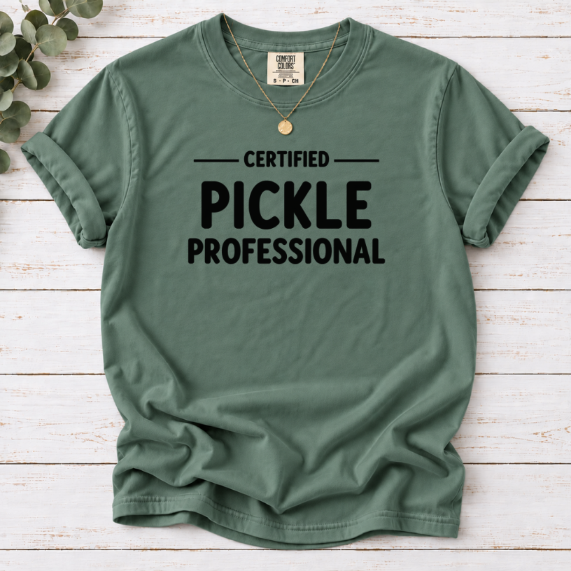 Certified Pickle Professional Shirt | Funny Pickle Lover T-Shirt Gift