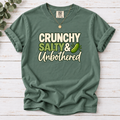 Crunchy Salty & Unbothered Pickle T-Shirt – Funny Pickle Lover Graphic Tee