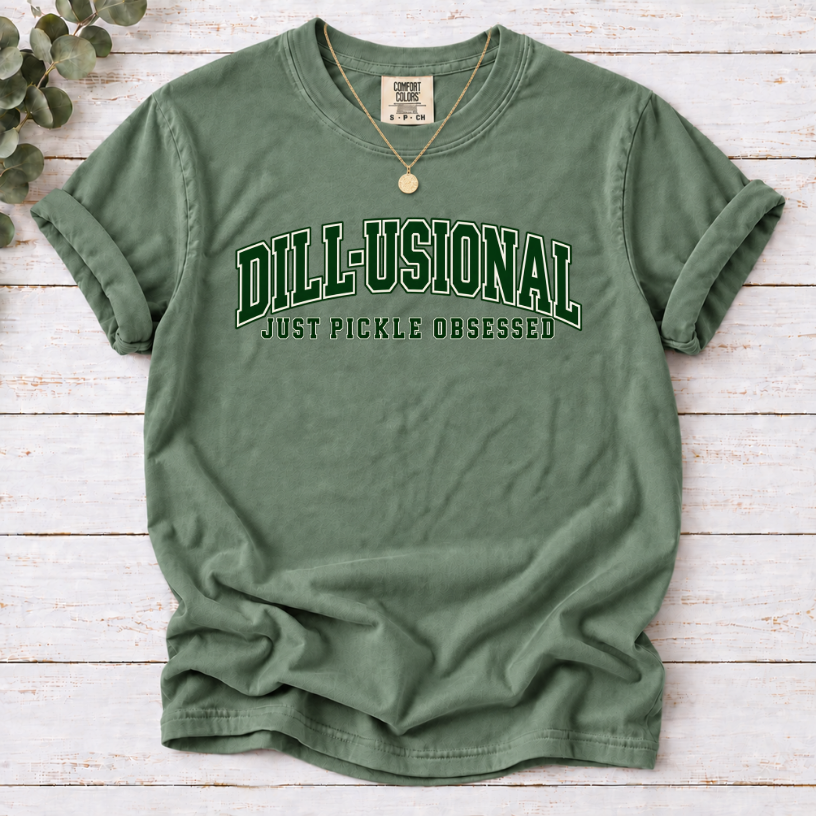 Dill-Usional T-Shirt — Funny Pickle Lover Graphic Tee