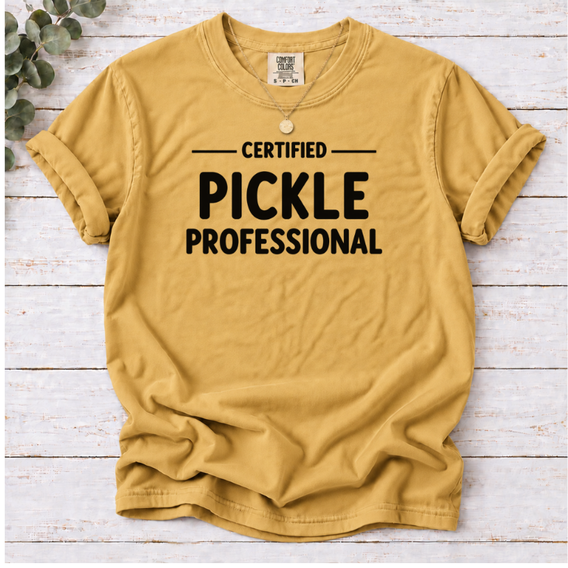 Certified Pickle Professional Shirt | Funny Pickle Lover T-Shirt Gift