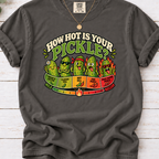 How Hot Is Your Pickle? Funny Spice Scale Graphic T-Shirt